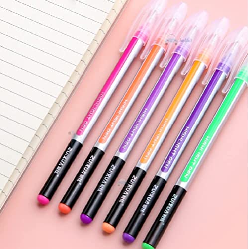 Highlight Pen 48 Pcs - Neon Color Gel Pen  Highlight Pen