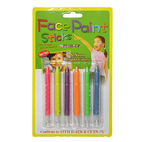 Non Toxic Face Paint Sticks Safe Water Washable and Easy