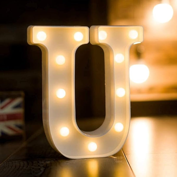 Letter LED Marquee Letter Lights  Warm White (U)