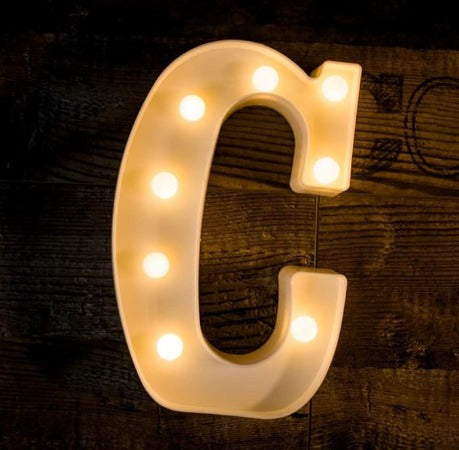 Letter LED Marquee Letter Lights  Warm White (C)