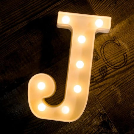 Letter LED Marquee Letter Lights  Warm White (J)