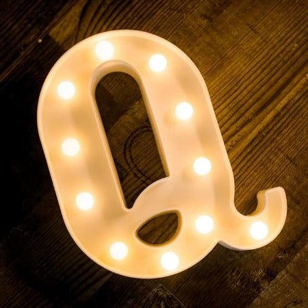 Letter LED Marquee Letter Lights  Warm White (Q)