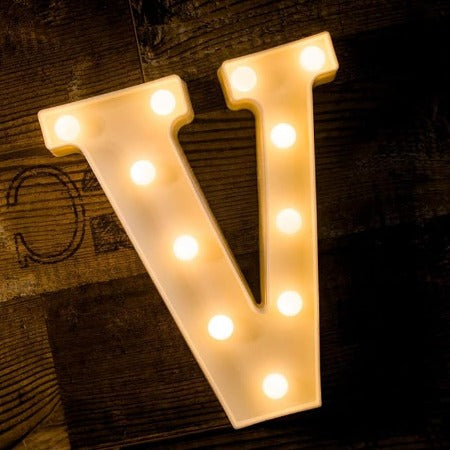 Letter LED Marquee Letter Lights  Warm White (V)