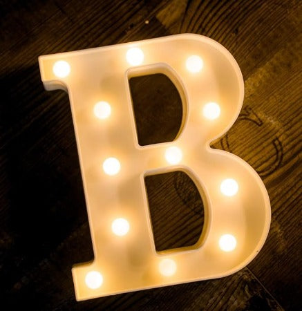 Letter LED Marquee Letter Lights  Warm White (B)