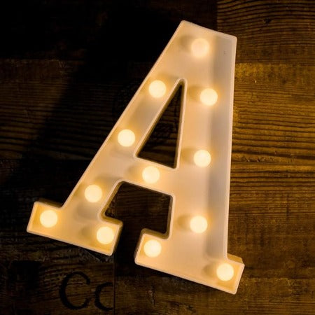 Letter LED Marquee Letter Lights  Warm White (A)