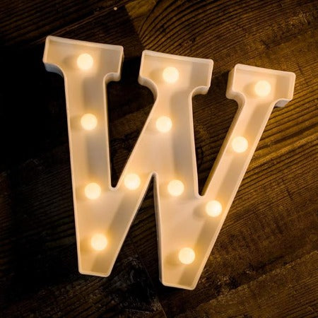 Letter LED Marquee Letter Lights  Warm White (W)