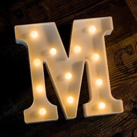 Letter LED Marquee Letter Lights  Warm White (M)