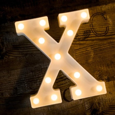 Letter LED Marquee Letter Lights  Warm White (X)