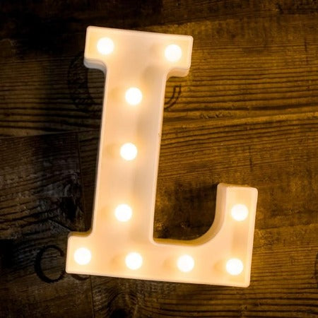 Letter LED Marquee Letter Lights  Warm White (L)