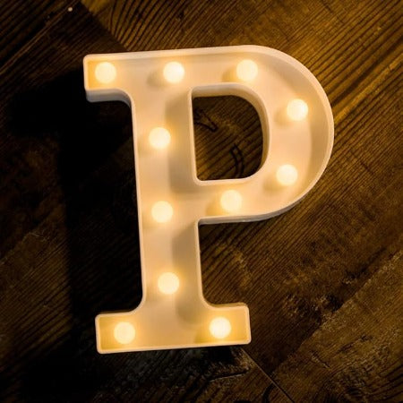 Letter LED Marquee Letter Lights  Warm White (P)