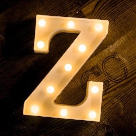 Letter LED Marquee Letter Lights  Warm White (Z)