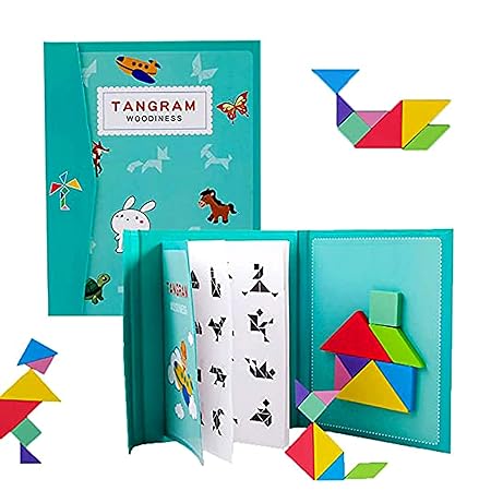 Tangram Magnetic Puzzle Book Game Tangrams Jigsaw Shapes