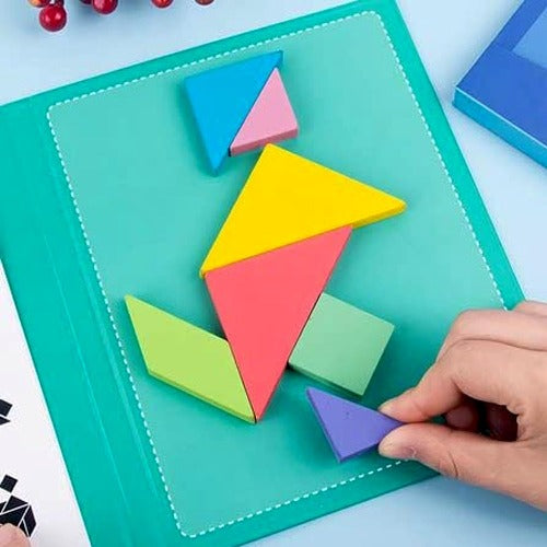 Tangram Magnetic Puzzle Book Game Tangrams Jigsaw Shapes