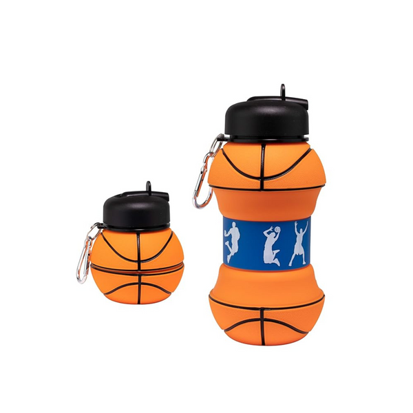 Expandable Silicone Basketball Water Bottle