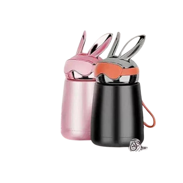 Rabbit Cute Design Ear Water Bottle Vacuum Insulated Thermos Flask